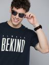 HERE&NOW Men Navy Blue Printed Round Neck T-shirt...