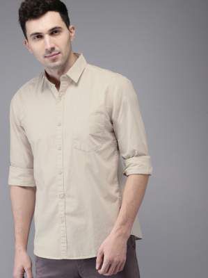 HERE&NOW Men Regular Fit Solid Casual Shirt