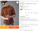 HERE&NOW  Men Regular Fit Solid Spread Collar Casual Shirt...