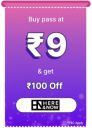 BBD Sale |  HERE&NOW Pass only at Rs. 9 and get discount of 25% upto Rs 100...