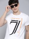 HERE&NOW Varsity Printed Pure Cotton T-shirt...