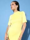 HERE&NOW Women Bodycon Yellow Dress...