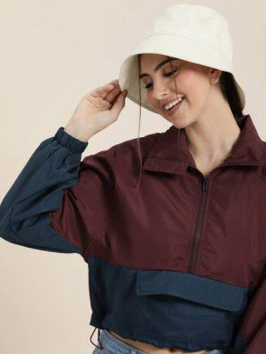 HERE&NOW  Women Colorblock Sports Jacket