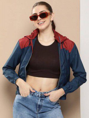 HERE&NOW  Women Colorblock Sports Jacket