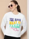 HERE&NOW Women Full Sleeve Printed Sweatshirt...