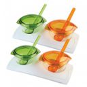 Herevin Imperia Snacks Serving Set with Spoon and Cover, 4-Pieces, Color may vary...
