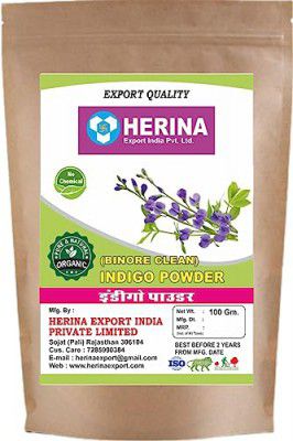 HERINA Export India Pvt. Ltd. Indigo Powder For Hair Colour And Growth - 100 GM