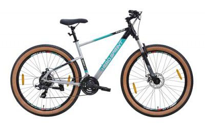 Hero Enzo 26T Mountain Geared Bicycle for Mens | 21 Speed | Frame:17.5 Inches | Ideal for Mens (Black-Grey)