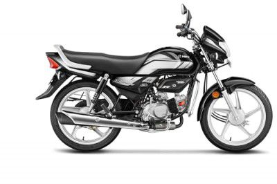 Hero HF Deluxe (i3S with Self Start) Bike Black Grey Stripe Booking for Ex-Showroom Price