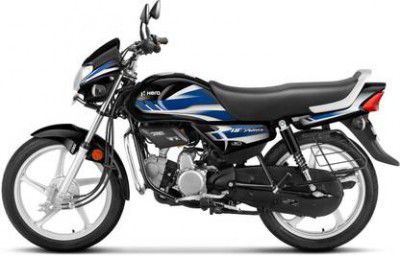 Hero HF Deluxe Non i3S with Self Start (OBD2A) Booking for Ex-Showroom Price  (Black Nexus Blue)