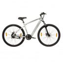 HERO LECTRO C4E 700C Single Speed City Hybrid Electric Cycle | 5.8 ah IP67 Rated Battery | Front Suspension with Dual Disc Brakes | Grey | Ideal Age 12+ Years...