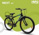 HERO NEXT 2.0 IBC | Wheel Size 26 | Non-Suspension | POWER Brake | 26 T Mountain/Hardtail Cycle  (Single Speed, Black)...
