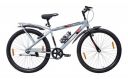 Hero Next 24T Single Speed Mountain Bicycle for Mens | Rigid Suspension | Integrated Carrier | V Brake | Quick Release Seat (Grey-Red)...