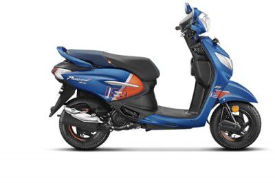 Hero PLEASURE+ XTEC Scooter Abrax Orange Blue Booking for Ex-Showroom Price