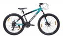Hero Voltage 24T Geared Mountain Bicycle for Mens | Front Suspension | Dual Disc Brake | 21 Speed | Ideal for Adults | Black-Green...