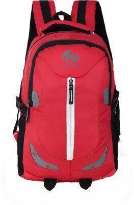 HEROZ Harbour Unisex Nylon 28 L Travel Laptop Backpack (153-ALL) (Red)