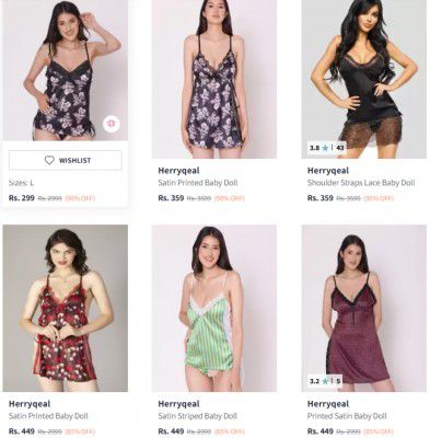 Myntra: Herryqeal Baby Dolls Starts at Rs 299