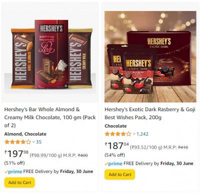 Hershey's Chocolate Upto 54% OFF