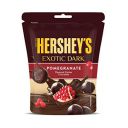 HERSHEY'S Exotic Dark Pomegranate Flavor | Dark Cocoa Rich Chocolates 33.3g - Pack of 8...