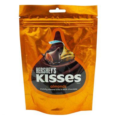 Hersheys Kisses Almond Pouch, 100.8 g