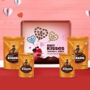 Hersheys Kisses Chocolate Gift Tin Pack Whole Almond & Creamy Milk, 266 g...