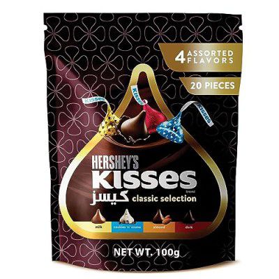 Hershey's Kisses Classic Assortment, 4 flavours, 100g (Imported)