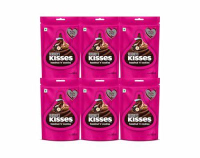 HERSHEY'S Kisses Hazelnut 'N' Cookies 33.6G Pack Of 6