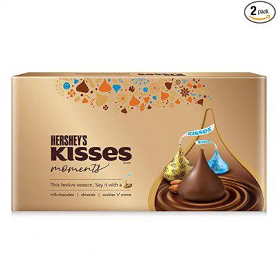 Hersheys Kisses Moments Chocolate Gift Box, 129g (Pack of 2)