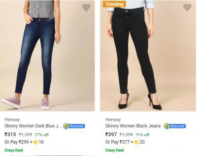 Herway Women Jeans Starting @ Rs.315