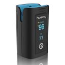 Hesley Pulse Oximeter Fingertip, Oxygen Saturation Monitor Plethysmograph and Perfusion Index, Heart Rate and SpO2 Levels Meter with LED Display for Adult (Blue and Black)...