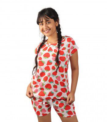 Hestia | Co-Ord Night Wear with Shorts and T-Shirt for Women