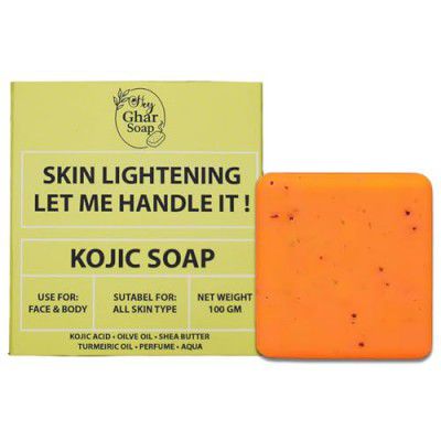 Hey Ghar Soap Kojic Acid 2% Soap with Niacinamide | Suitable for All Skin Types (1)