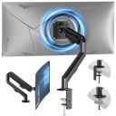 HEYMIX Single Monitor Arm, Ergonomic Monitor Stand VESA Mount...