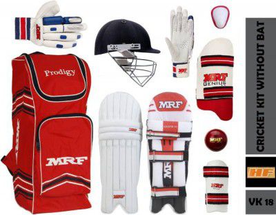 HF MRF GRAND EDITION VK-18 of 6 No ( Ideal For 11-14 Years ) WITHOUT BAT Cricket Kit