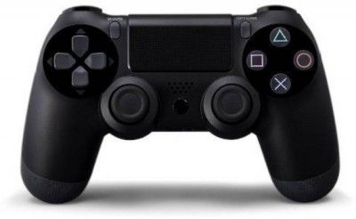 HG WORLD Playstation Dualshock4 Wireless Gamepad | Dual Motor Bluetooth Motion Controller (Black, Vibration Feedback Remote Play, For Sony, Slim &Pro & Phat Gaming Joystick, For PS4, PC)
