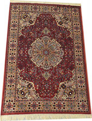 Hi-Fi Carpets Kashmiri Traditional Silk Touch Multi Purpose Persian Carpet 4 Feet by 6 Feet (120x180cm) Color-Multi