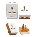 Hi-Plasst 3-pin Multi-Plug Adapter Converter (Pack of 3) (Type-D) Travel Universal Multiplug for 2Pin & 3Pin Plug Tops // Socket Connector for Electric Board // US to India Converter Plug...