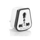 HI-PLASST(Pack of 3 Pieces) 6a to 16a Converter Plug for Big Size 16 Ampere Plug Top with Universal Sockets for International Pins (Black, 3)...