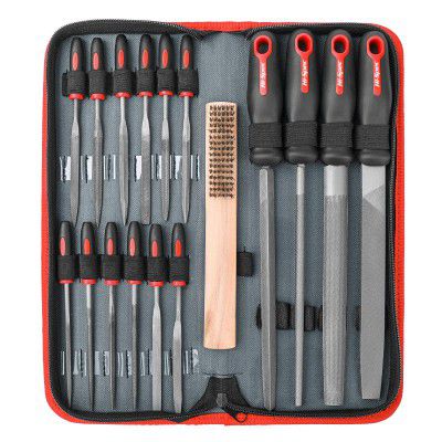 Hi-Spec 17 Piece Metal Hand & Needle File Tool Kit Set