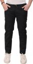 HIBOK  Men Regular Mid Rise Black Jeans...