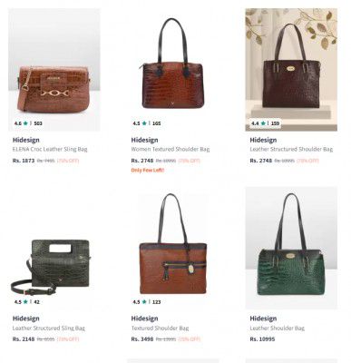 Upto 89% OFF - Hidesign Womens Bags