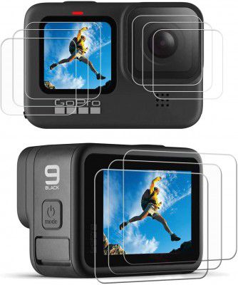 HIFFIN hero 9,10,11 Screen Protector for Go Pro Hero 9,10,11 Black, Ultra Clear Tempered Glass Screen Protector