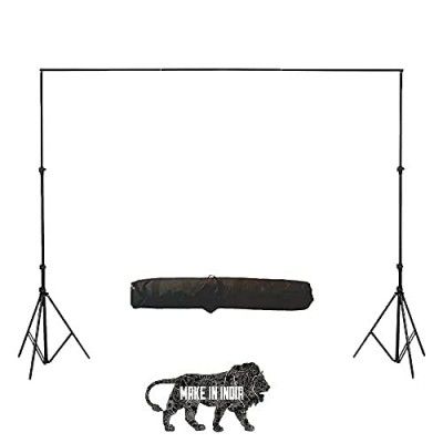 HIFFIN® Studio Background Support Kit for Backdrop Photography and Videography (9ft x 9ft) | Portable and Foldable Stand Kit with Carry Bag