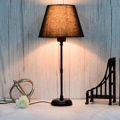 Hiftocraft Iron Metal Black Study Desk Table lamp (Pack of 1)