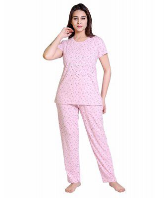 HIFZAA Womens Cotton Plus Size Night Suit Set for Women Ladies Sizes L to 5XL