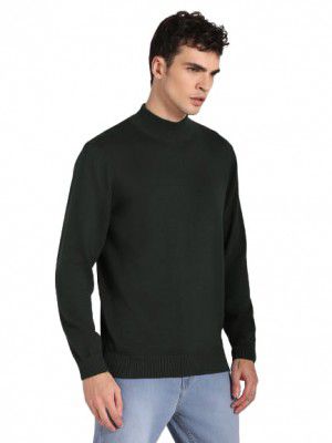 HIGH STAR Men's Cotton High Neck Sweater