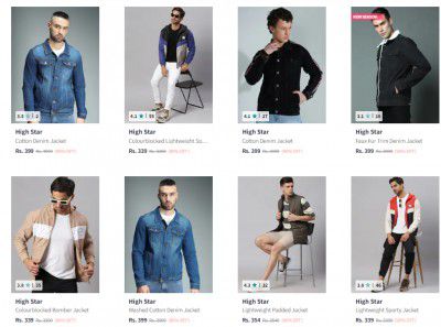 High Star : Men's Jackets Upto 90% Off | Starts ₹399