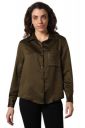 High Star Women Boxy Spread Collar Long Sleeves Solid Shirts 43...