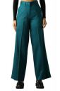 High Star Women High Rise Solid Regular Length Wide Leg Casual Trousers...