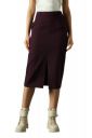 High Star Women Solid Mid Length Slim Skirts...